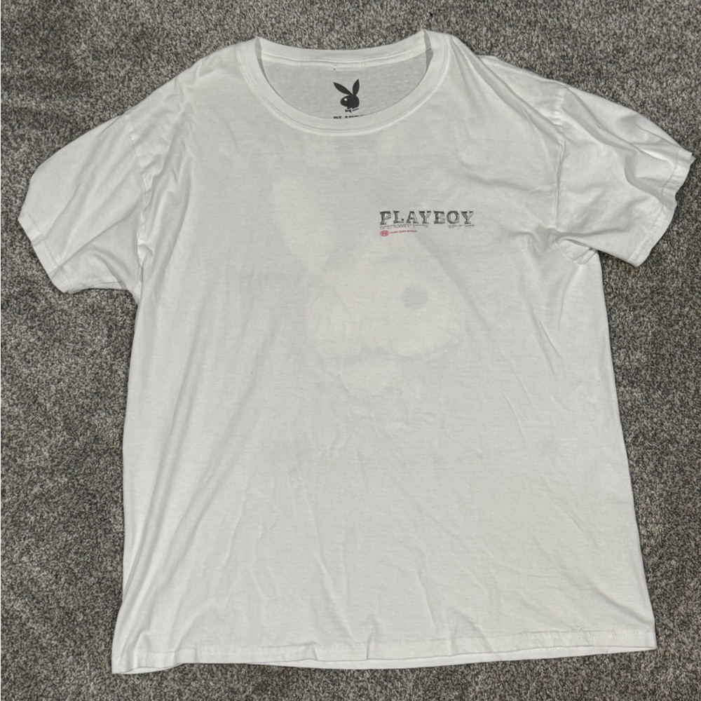 PLAYBOY Classic White Short Sleeve Tee
